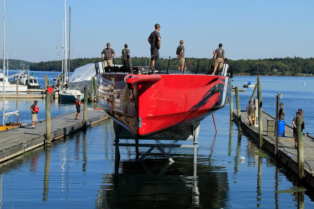Comanche launching. &copy; North Sails http://www.northsails.com/